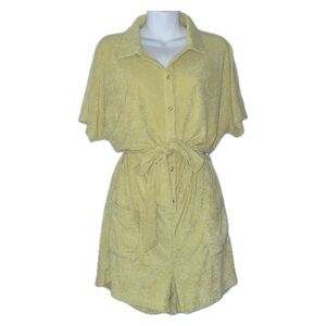 Andie Light Yellow Romper with Belt